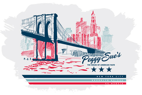 Peggy Sue´s puente de brooklyn diseño